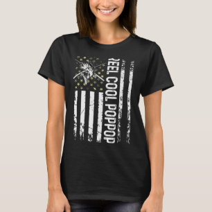 Camiseta Mens Usa Reel Legal Poppop Para A Pesca De Pai Fae