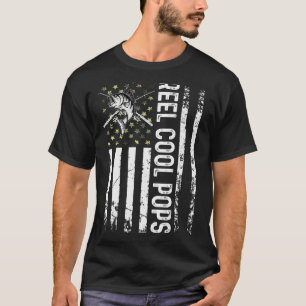 Camiseta Mens Usa Reel Pop Legal Para A Pesca Pai Pai"