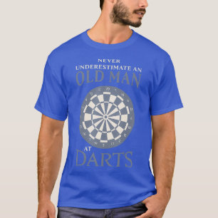 Camiseta Mens Velho Darts Engraçado Dartista Pai Presente
