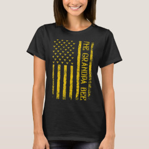Camiseta Mens Vintage Bebe American Flag O Avô Bee Gordo