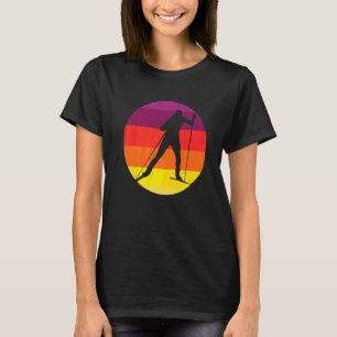 Camiseta Mens Vintage Biathlon I Winter Sports I Cross Cout