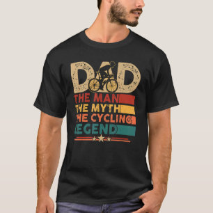 Camiseta Mens Vintage Bicicleta Pai De Ciclo Para Homens