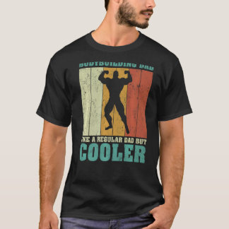 Camiseta Mens Vintage Bodybuilding Pai Como Um Pai Regular 