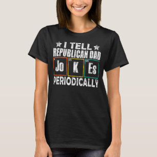 Camiseta Mens Vintage Chemist Eu Digo Piadas Pais Republica