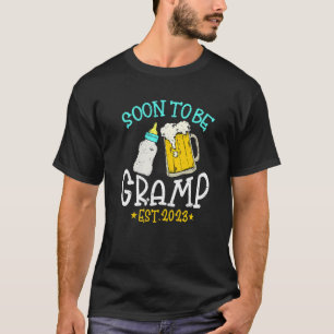 Camiseta Mens Vintage Em Breve Ser Pai De Gramp 2023