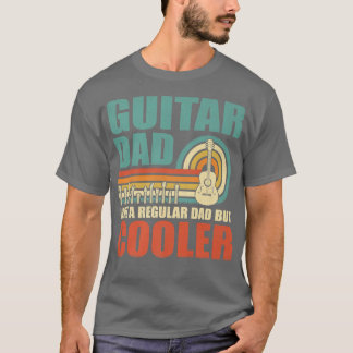 Camiseta Mens Vintage Guitar Pai Como Um Guitari Pai Regula