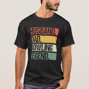 Camiseta Mens Vintage Husband Boliche Legenda do Jogador
