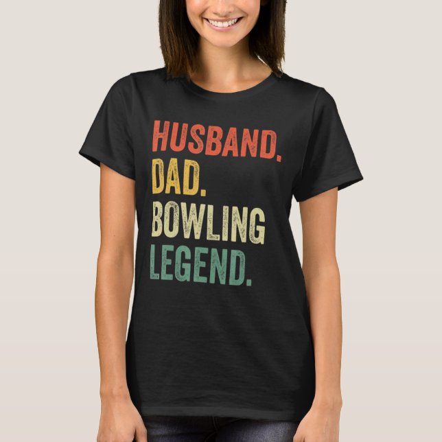 Camiseta Mens Vintage Husband Pai Legenda Retro Fath (Frente)