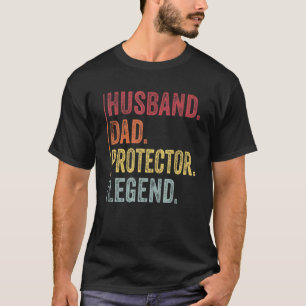 Camiseta Mens Vintage Legenda De Proteção Do Pai Para Marid