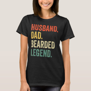 Camiseta Mens Vintage Marido Pai Com Legenda Retro Fath