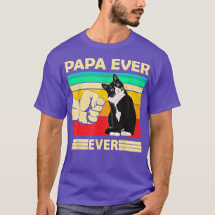 Camiseta Mens Vintage Melhor Gato Papá De Bump Ajustado Gat