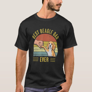 Camiseta Mens Vintage Melhor Pai De Beagle Cão De Bump
