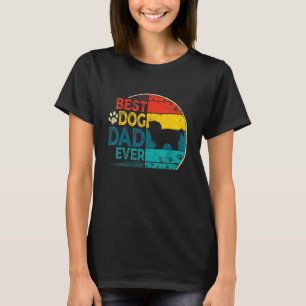 Camiseta Mens Vintage Melhor Pai de Cachorro Shih Tzu Nunca