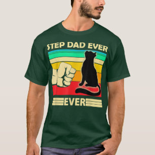 Camiseta Mens Vintage Melhor Pai De Etapa De Gato Alguma Ve