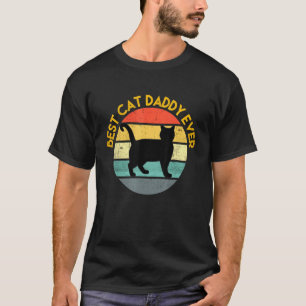 Camiseta Mens Vintage Melhor Pai De Gato De Gato De Todos O