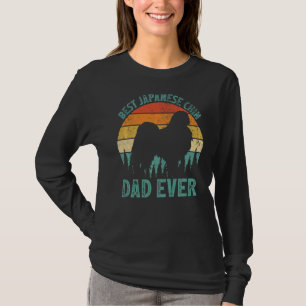 Camiseta Mens Vintage Melhor Pai de queixo Japonês do Pai