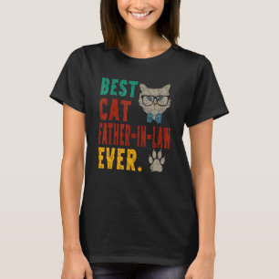 Camiseta Mens Vintage Melhor Pai Gato De Direito Já Bump Fi
