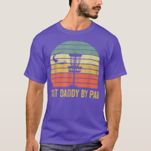 Camiseta Mens Vintage Melhor Pai Por Par Disk Golf Gift Men