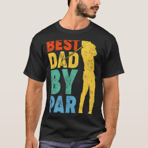 Camiseta Mens Vintage Melhor Pai Por Par Golf Pai Golfer Fa