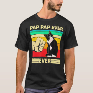 Camiseta Mens Vintage Melhor Pap De Gato Pap Ever Bump Ajus