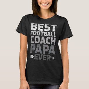Camiseta Mens Vintage Melhor Treinador de Futebol Papa Nunc