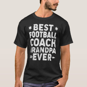Camiseta Mens Vintage Melhor Treinador De Futebol Vovô Ever
