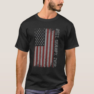 Camiseta Mens Vintage Melhor Vergonhota Pavilhão Americano