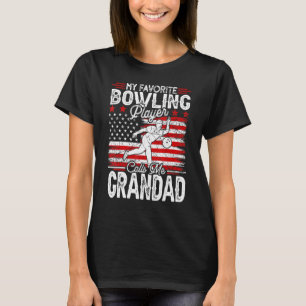 Camiseta Mens Vintage Meu Jogador De Boliches Favorito Me C
