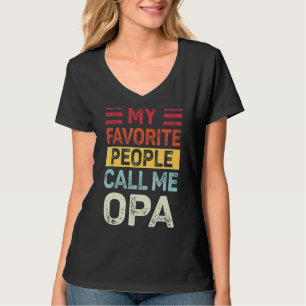 Camiseta Mens Vintage Meu Pessoas Favorito Me Chame De Opa 