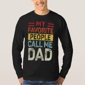 Camiseta Mens Vintage Meu Pessoas Favorito Me Chame De Pai