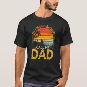 Camiseta Mens Vintage Meus Amigos De Pesca Chamam De Pesca 