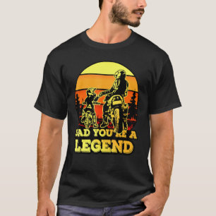 Camiseta Mens Vintage Motocross Padre Son Ride Bike Pai Yo