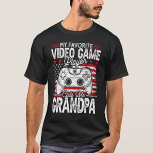 Camiseta Mens Vintage My Favorite Video Game Player Calls M