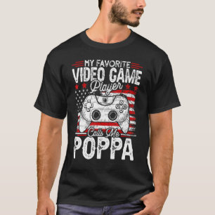 Camiseta Mens Vintage My Favorite Video Game Player Calls M