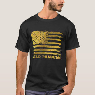 Camiseta Mens Vintage Nos Sinalizador Dourado Digger Améric