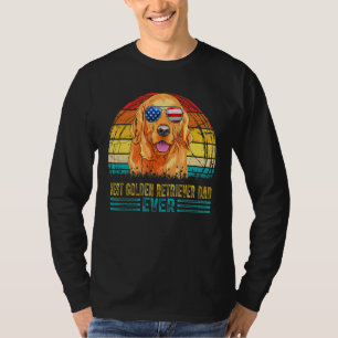 Camiseta Mens Vintage O Melhor Pai De Retriever De Ouro Eve