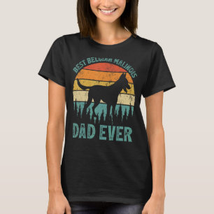 Camiseta Mens Vintage O Melhor Pai Malinois Belga Ever Fath