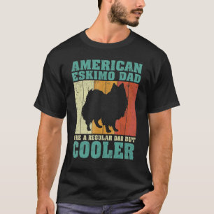 Camiseta Mens Vintage Pai Americano Eskimo Como Um Da Regul