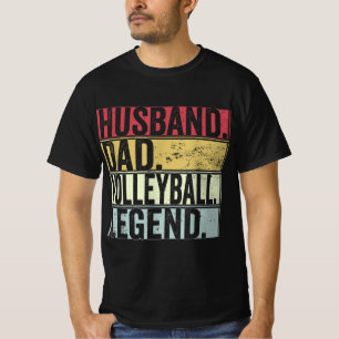 Camiseta Mens Vintage Pai Marido Diversão de Legenda de Vol
