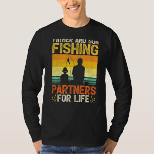 Camiseta Mens Vintage Parceiros De Pesca Pai E Filho Para L