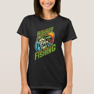 Camiseta Mens Vintage Põe Pescaria Pescador Que Pescaria