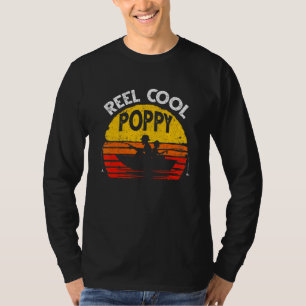 Camiseta Mens Vintage Reel Legal Poppy Fish Pais de Pesca
