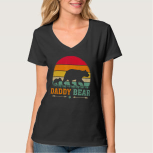 Camiseta Mens Vintage Retro Bear Animal Pai Bear Pai