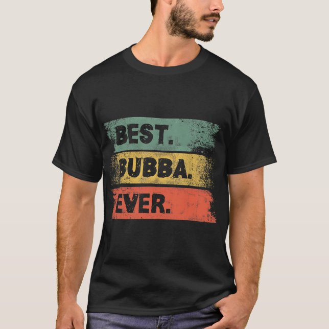 Camiseta Mens Vintage Retro Best Bubba Eternamente Engraçad (Frente)