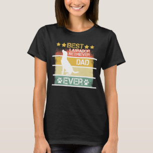 Camiseta Mens Vintage Retro Best Labrador Retriever Eve