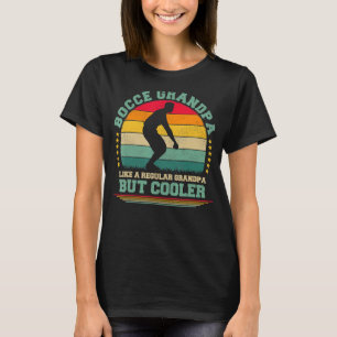 Camiseta Mens Vintage Retro Bocce Dia de os pais Vovô