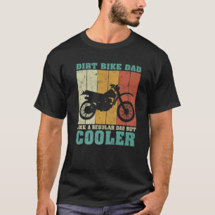 Camiseta Mens Vintage Retro Dirt Bike Pai Como Um Da Normal