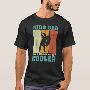 Camiseta Mens Vintage Retro Judo Pai Como Uma Gordura De Pa