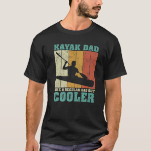 Camiseta Mens Vintage Retro Kayak Pai Como Um Fa De Pai Reg