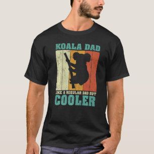 Camiseta Mens Vintage Retro Koala Pai Como Um Fa De Pai Reg